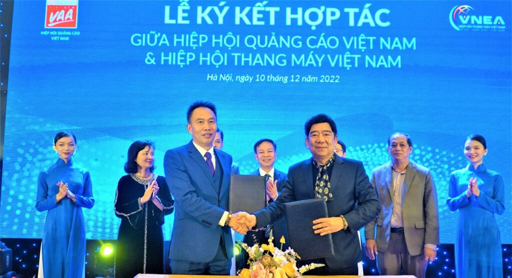 Hiệp hội Thang máy Việt Nam và Hiệp hội Quảng cáo Việt Nam thỏa thuận hợp tác